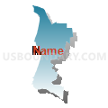 Census Tract 26.06, Santa Barbara County, California (Blue Gradient Fill with Shadow)