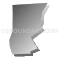 Census Tract 5019, Santa Clara County, California (Gray Gradient Fill with Shadow)