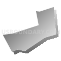 Census Tract 5029.10, Santa Clara County, California (Gray Gradient Fill with Shadow)