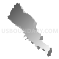 Census Tract 5122, Santa Clara County, California (Gray Gradient Fill with Shadow)