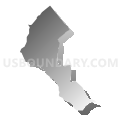 Census Tract 5123.05, Santa Clara County, California (Gray Gradient Fill with Shadow)