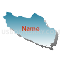 Census Tract 5118, Santa Clara County, California (Blue Gradient Fill with Shadow)
