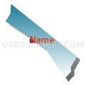 Census Tract 5107, Santa Clara County, California (Blue Gradient Fill with Shadow)