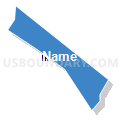 Census Tract 5107, Santa Clara County, California (Solid Fill with Shadow)
