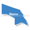 Census Tract 5052.02, Santa Clara County, California (Solid Fill with Shadow)