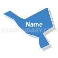 Census Tract 5050.08, Santa Clara County, California (Solid Fill with Shadow)