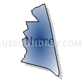 Census Tract 5050.06, Santa Clara County, California (Radial Fill with Shadow)