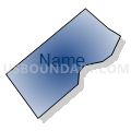 Census Tract 5041.02, Santa Clara County, California (Radial Fill with Shadow)