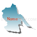 Census Tract 5042.02, Santa Clara County, California (Blue Gradient Fill with Shadow)