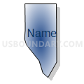 Census Tract 5065.03, Santa Clara County, California (Radial Fill with Shadow)