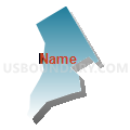 Census Tract 5008, Santa Clara County, California (Blue Gradient Fill with Shadow)