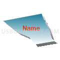 Census Tract 5033.29, Santa Clara County, California (Blue Gradient Fill with Shadow)