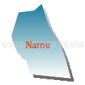 Census Tract 5031.08, Santa Clara County, California (Blue Gradient Fill with Shadow)