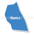 Census Tract 5031.08, Santa Clara County, California (Solid Fill with Shadow)