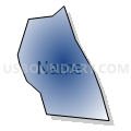 Census Tract 5031.08, Santa Clara County, California (Radial Fill with Shadow)