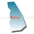 Census Tract 5031.23, Santa Clara County, California (Blue Gradient Fill with Shadow)