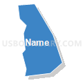 Census Tract 5031.23, Santa Clara County, California (Solid Fill with Shadow)