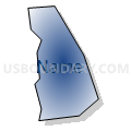 Census Tract 5031.23, Santa Clara County, California (Radial Fill with Shadow)