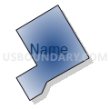 Census Tract 5011.01, Santa Clara County, California (Radial Fill with Shadow)