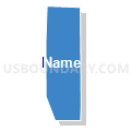Census Tract 5021.01, Santa Clara County, California (Solid Fill with Shadow)
