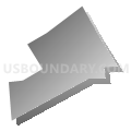 Census Tract 5024, Santa Clara County, California (Gray Gradient Fill with Shadow)