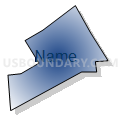 Census Tract 5024, Santa Clara County, California (Radial Fill with Shadow)