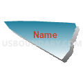 Census Tract 5074.01, Santa Clara County, California (Blue Gradient Fill with Shadow)