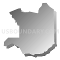 Census Tract 5076, Santa Clara County, California (Gray Gradient Fill with Shadow)