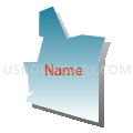Census Tract 5047, Santa Clara County, California (Blue Gradient Fill with Shadow)
