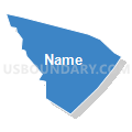 Census Tract 5051, Santa Clara County, California (Solid Fill with Shadow)