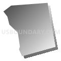 Census Tract 5044.14, Santa Clara County, California (Gray Gradient Fill with Shadow)