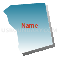 Census Tract 5044.14, Santa Clara County, California (Blue Gradient Fill with Shadow)