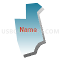 Census Tract 5045.07, Santa Clara County, California (Blue Gradient Fill with Shadow)