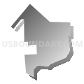 Census Tract 5066.04, Santa Clara County, California (Gray Gradient Fill with Shadow)