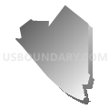 Census Tract 5046.01, Santa Clara County, California (Gray Gradient Fill with Shadow)