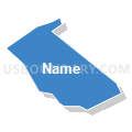 Census Tract 5123.07, Santa Clara County, California (Solid Fill with Shadow)