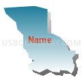 Census Tract 5119.10, Santa Clara County, California (Blue Gradient Fill with Shadow)