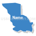 Census Tract 5119.10, Santa Clara County, California (Solid Fill with Shadow)