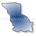 Census Tract 5119.10, Santa Clara County, California (Radial Fill with Shadow)