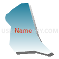 Census Tract 5119.14, Santa Clara County, California (Blue Gradient Fill with Shadow)