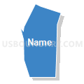 Census Tract 5084.01, Santa Clara County, California (Solid Fill with Shadow)