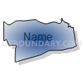 Census Tract 5046.02, Santa Clara County, California (Radial Fill with Shadow)