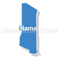 Census Tract 5120.45, Santa Clara County, California (Solid Fill with Shadow)