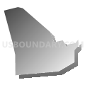 Census Tract 5033.13, Santa Clara County, California (Gray Gradient Fill with Shadow)