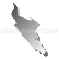 Census Tract 5117.07, Santa Clara County, California (Gray Gradient Fill with Shadow)