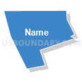 Census Tract 5033.25, Santa Clara County, California (Solid Fill with Shadow)