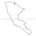 Census Tract 110.01, Mendocino County, California (Light Gray Border)