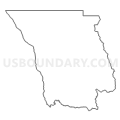 Census Tract 102, Mendocino County, California (Light Gray Border)