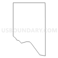 Census Tract 35.01, Tulare County, California (Light Gray Border)