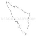 Census Tract 1261, Marin County, California (Light Gray Border)